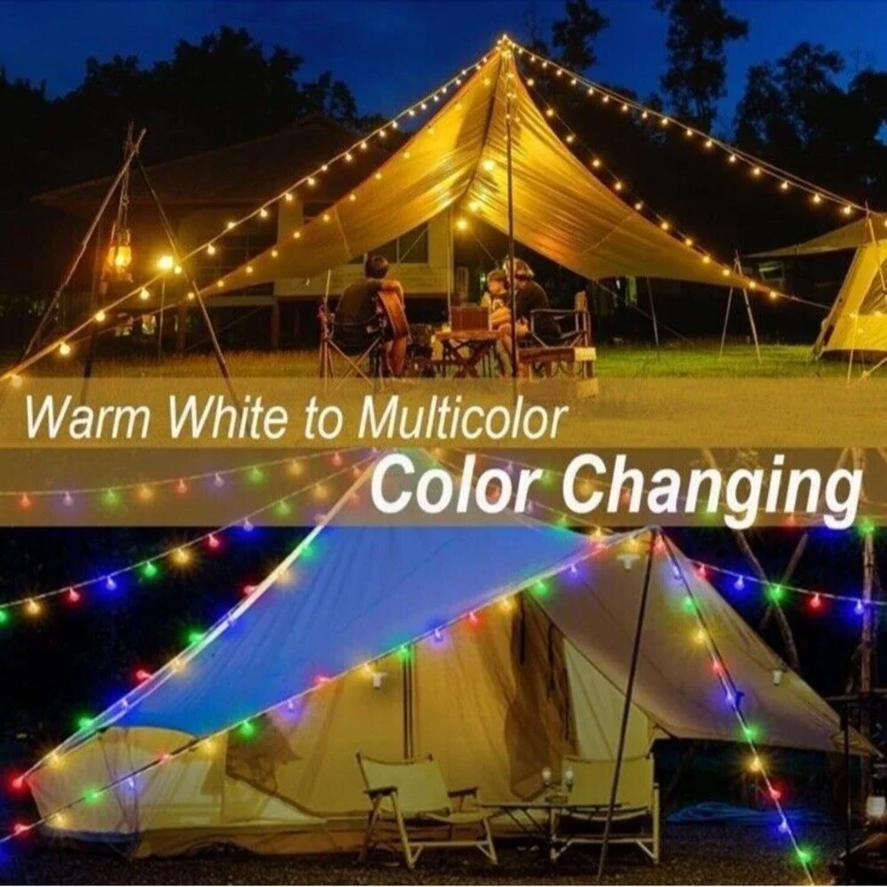 80 LED Globe String Light Battery Operated Waterproof Indoor Outdoor 40ft NEW